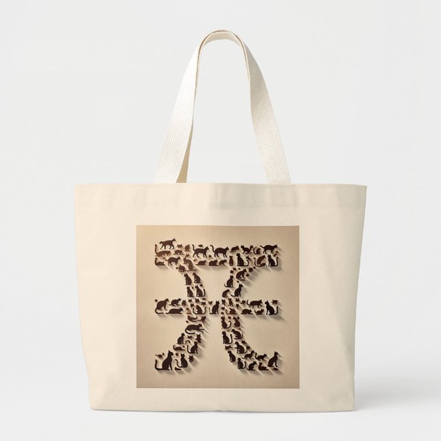 Grand Tote Bag Cat Pi (Devant)