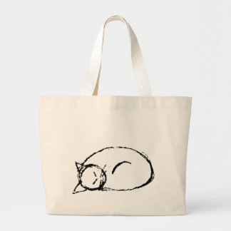 Grand Tote Bag cat sleeping
