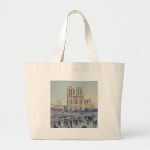 Grand Tote Bag Cathédrale Notre-Dame Paris France Peinture classi