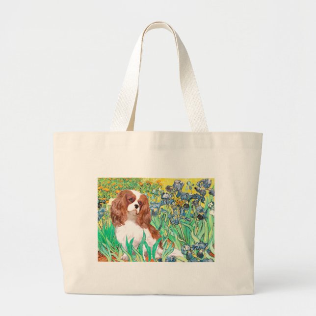 Grand Tote Bag Cavalier 2 (Bl) - Irises (Devant)