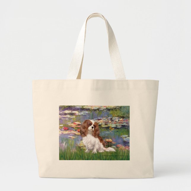 Grand Tote Bag Cavalier 2 (bl) - Lys 2 (Devant)
