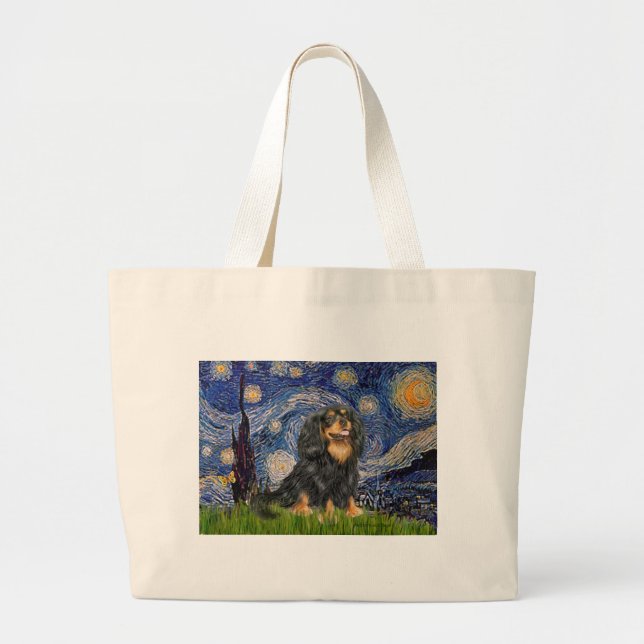 Grand Tote Bag Cavalier (BT) - Nuit étoilée (Devant)