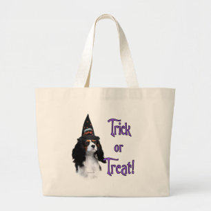 Grand Tote Bag Cavalier King Charles Spaniel Trick