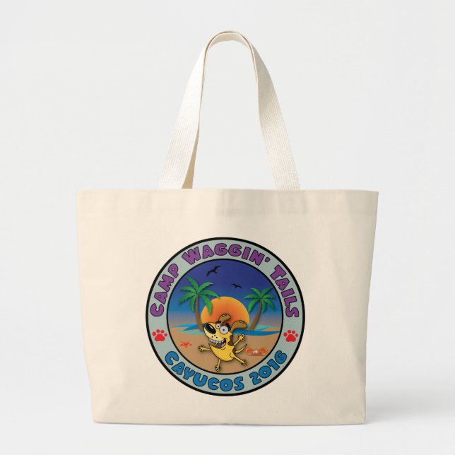 Grand Tote Bag Cayucos de 'sac 16 plages (Devant)