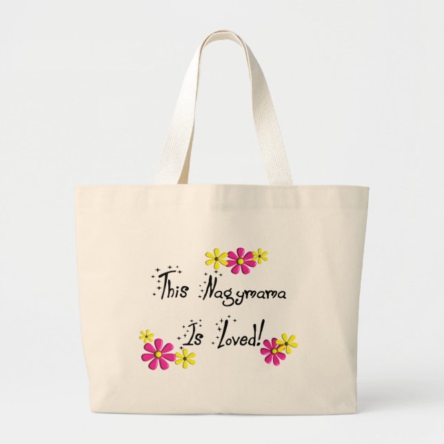 Grand Tote Bag Ce Nagymama (grand-mère hongroise) EST AIMÉ (Devant)