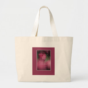 Grand Tote Bag Ce que le cancer ne peut pas faire, soutenir et en