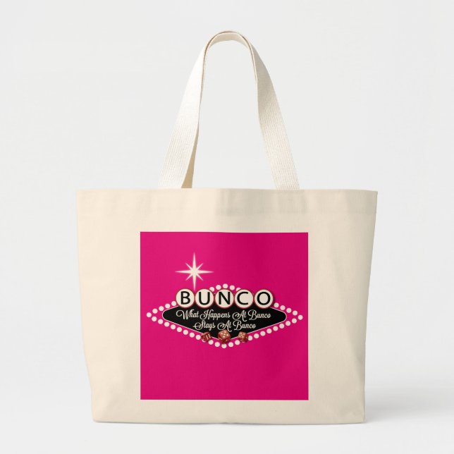 Grand Tote Bag Ce Qui Se Passe À Bunco Séjourne À Bunco Fun (Devant)