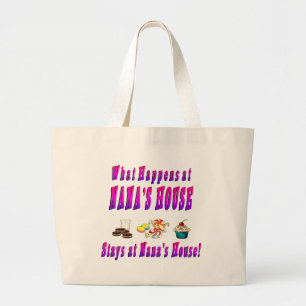 Grand Tote Bag Ce Qui Se Passe À Nanas House Rose
