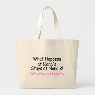 Grand Tote Bag Ce qui se produit aux séjours de Nanas chez Nanas