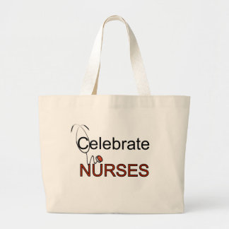 Grand Tote Bag Célébrez le T-shirts et les cadeaux d'infirmières