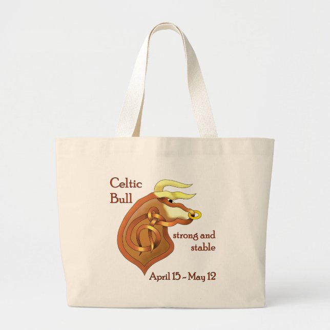 Grand Tote Bag Celtic Taureau (Devant)
