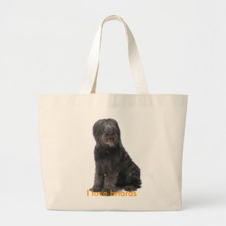 Grand Tote Bag Cendre d'achat I love briards