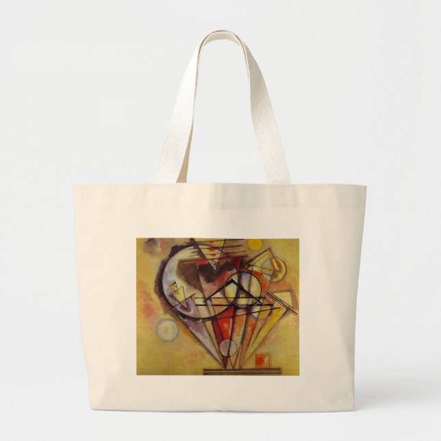 Grand Tote Bag Cercles Abstraits Kandinsky (Devant)