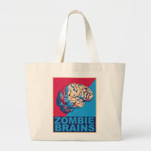 Grand Tote Bag Cerveau de zombie