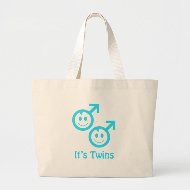 Grand Tote Bag C'est des jumeaux (Devant)