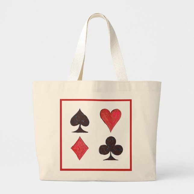 Grand Tote Bag C'est tous les as. Carte de jeu Fourre-tout (Devant)