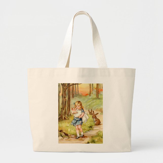 GRAND TOTE BAG C'ÉTAIT UN BÉBÉ TRISTEMENT LACUN (Devant)
