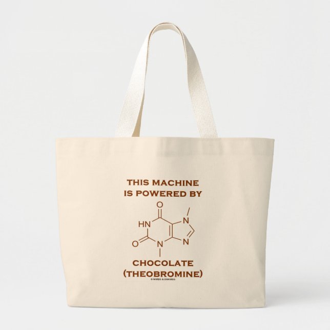 Grand Tote Bag Cette machine est actionnée par le chocolat (la (Devant)