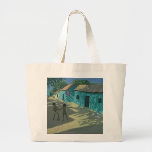 Grand Tote Bag Chambre verte Inde (Devant)