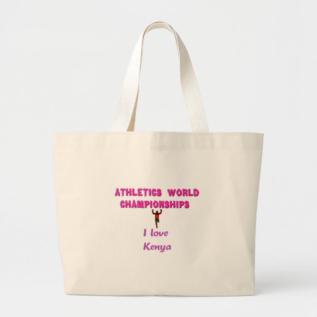 Grand Tote Bag Championnats du monde d'athlétisme Kenya Runner :  (Devant)