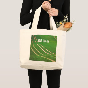 Grand Tote Bag Champs verts