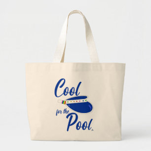 Grand Tote Bag Chapeau de soleil drôle pour plaisir d'été à la pi