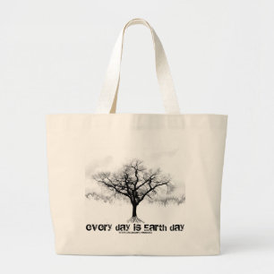 Grand Tote Bag Chaque jour est jour de la terre