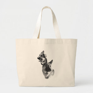Grand Tote Bag Charbon berger allemand 2