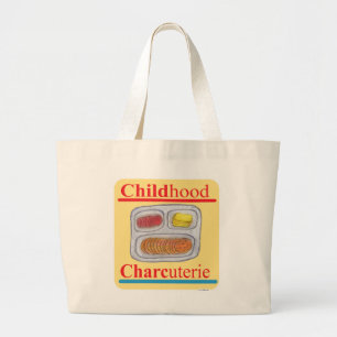 Grand Tote Bag Charcuterie pour enfants Dîner de dessin
