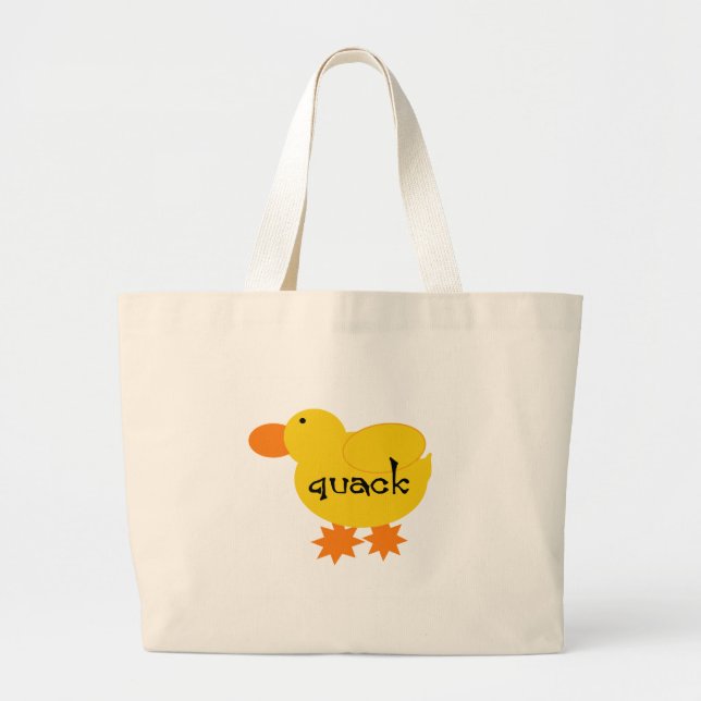 Grand Tote Bag Charlatan jaune de canard (Devant)