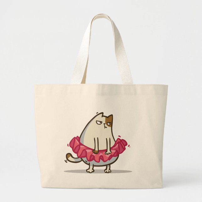 Grand Tote Bag Chat №1 de vendredi (Devant)