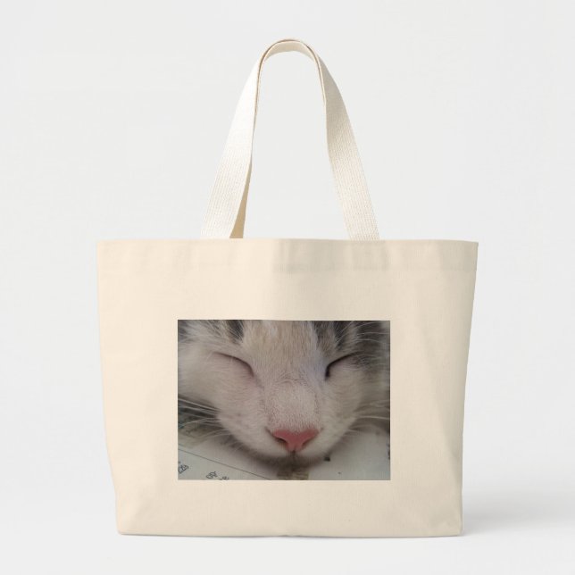 Grand Tote Bag Chat couché (Devant)
