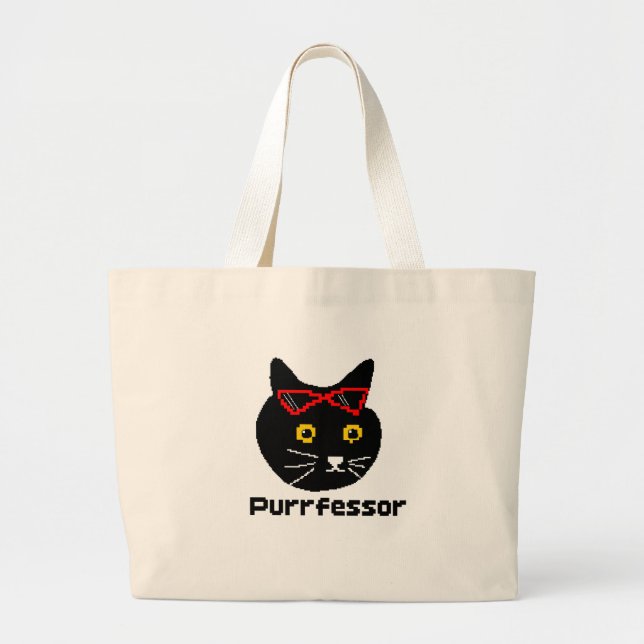 Grand Tote Bag Chat du fournisseur BubblyCuddle (Devant)