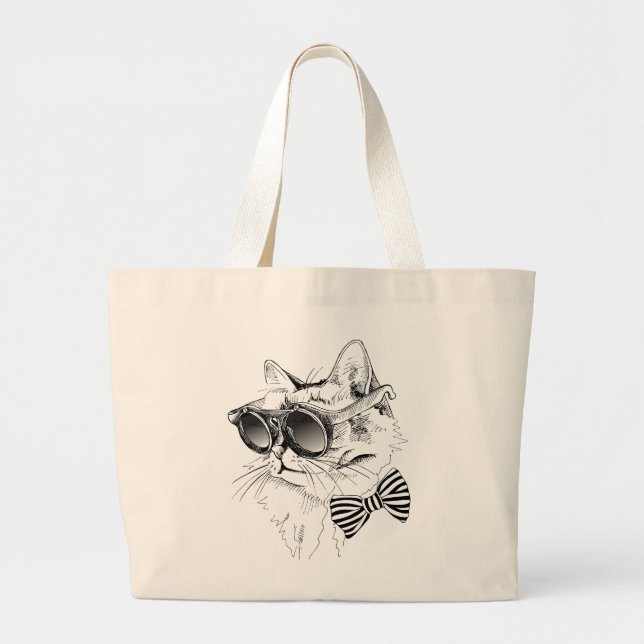 Grand Tote Bag Chat frais (Devant)