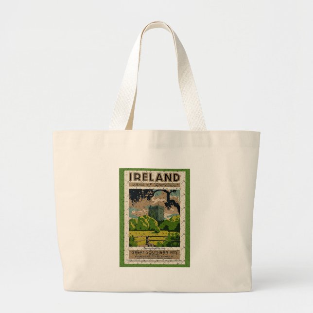 Grand Tote Bag Château de Vintage Blarney (Devant)