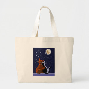 Grand Tote Bag Chats d'amour
