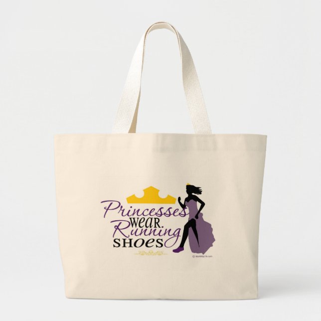 Grand Tote Bag Chaussures de course de princesses Wear (Devant)