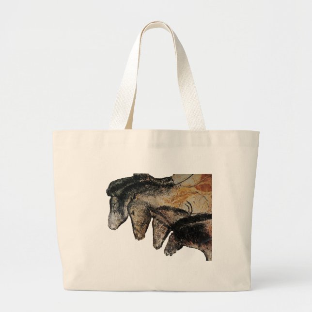 Grand Tote Bag Chauvethorses Grotte Chauvet, Ardèche, France ~ Ca (Devant)