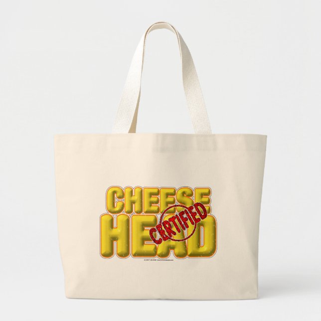 Grand Tote Bag CheeseHead certifié (Devant)