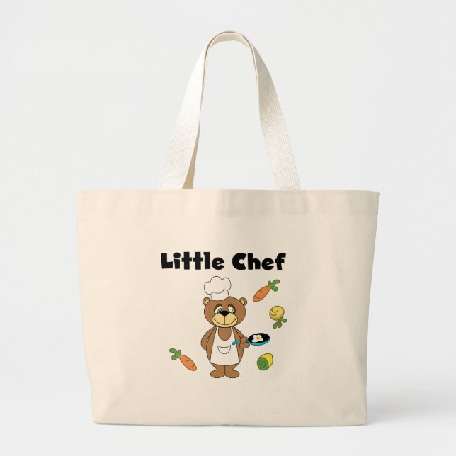 Grand Tote Bag Chef d'ours de nounours petit (Devant)