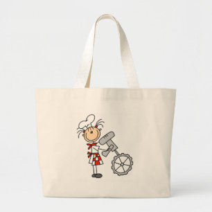 Grand Tote Bag Chef féminin avec des T-shirts et des cadeaux de