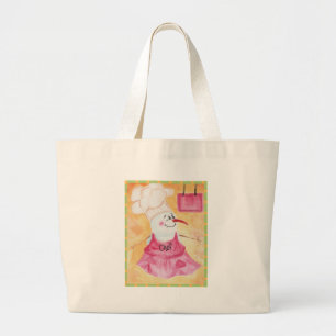 Grand Tote Bag Chef Snowman en tablier & Casquette du chef