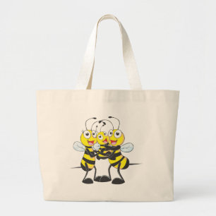 Grand Tote Bag Chemises faites sur commande : Chemises heureuses
