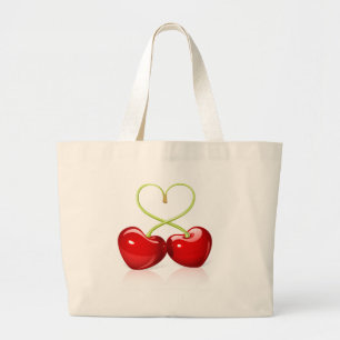 Grand Tote Bag Cherry Heart