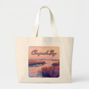 Grand Tote Bag Chesapeake Bay Annapolis Maryland Virginie Sunrise