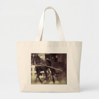 Grand Tote Bag Cheval Amish Et Buggy