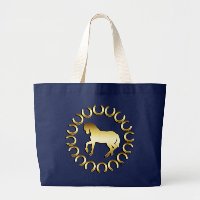 GRAND TOTE BAG CHEVAL D'OR (Devant)