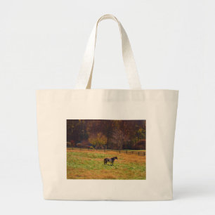 Grand Tote Bag Cheval peint à distance