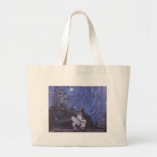 GRAND TOTE BAG CHEVALIER ÉCLAIRÉ PAR LA LUNE