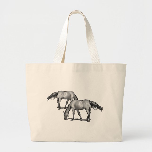 Grand Tote Bag Chevaux (Devant)